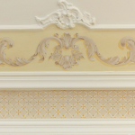 Soffitto Dipinto con Stucchi a Trompe-l'oeil